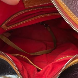 Gently used pebble leather Eggplant hobo